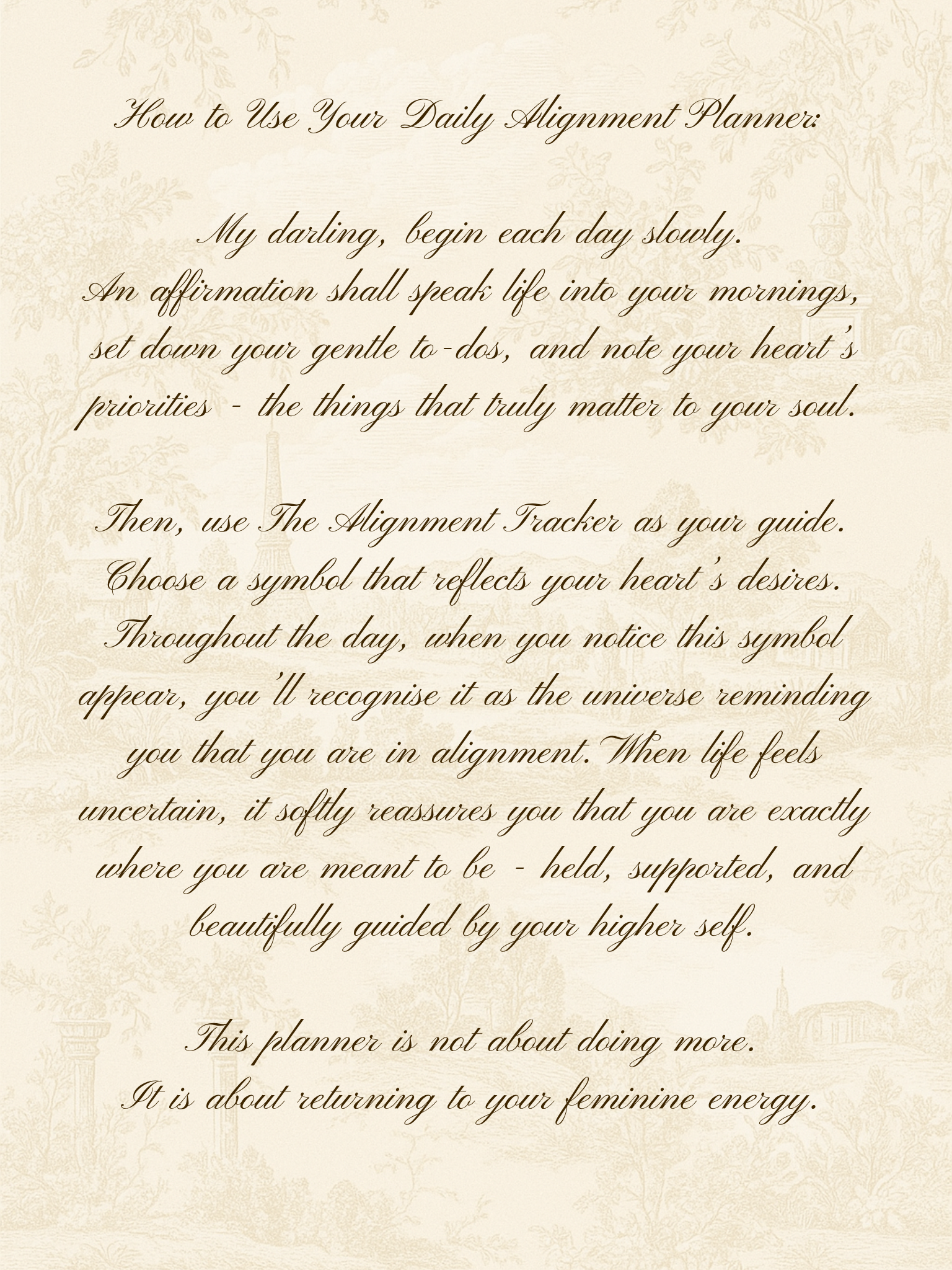 The Daily Alignment Planner